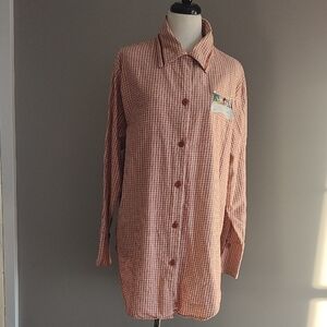 Disney Red and White Checkered  Night Shirt